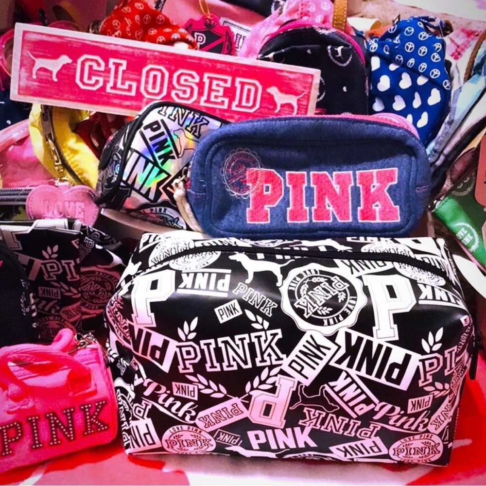 💟💕VS PINK COSMETIC BAG RARE & HTF 💟💕